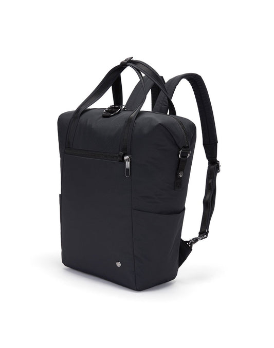 Product Image – Citysafe cx econyl anti-theft backpack tote corner view