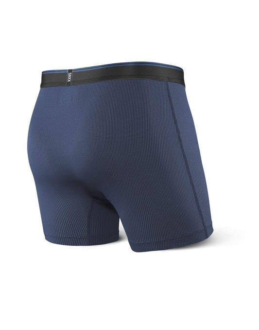 Product Image – Saxx quest 2.0 men's boxer brief - midnight blue colour back, view