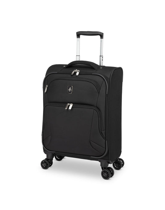 Product Image – Atlantic Artisan III 19" Spinner Carry-on, black, front angled view