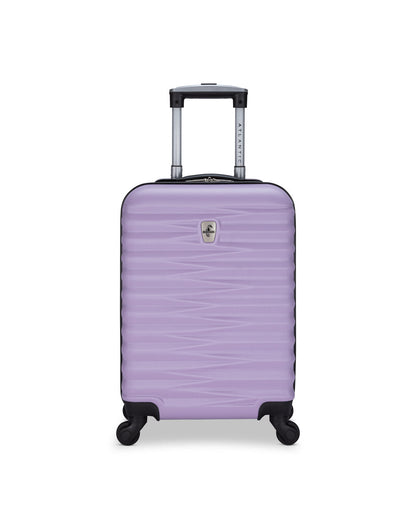 Atlantic Chaser Hardside 19" Spinner Carry-on in powder lilac, front view