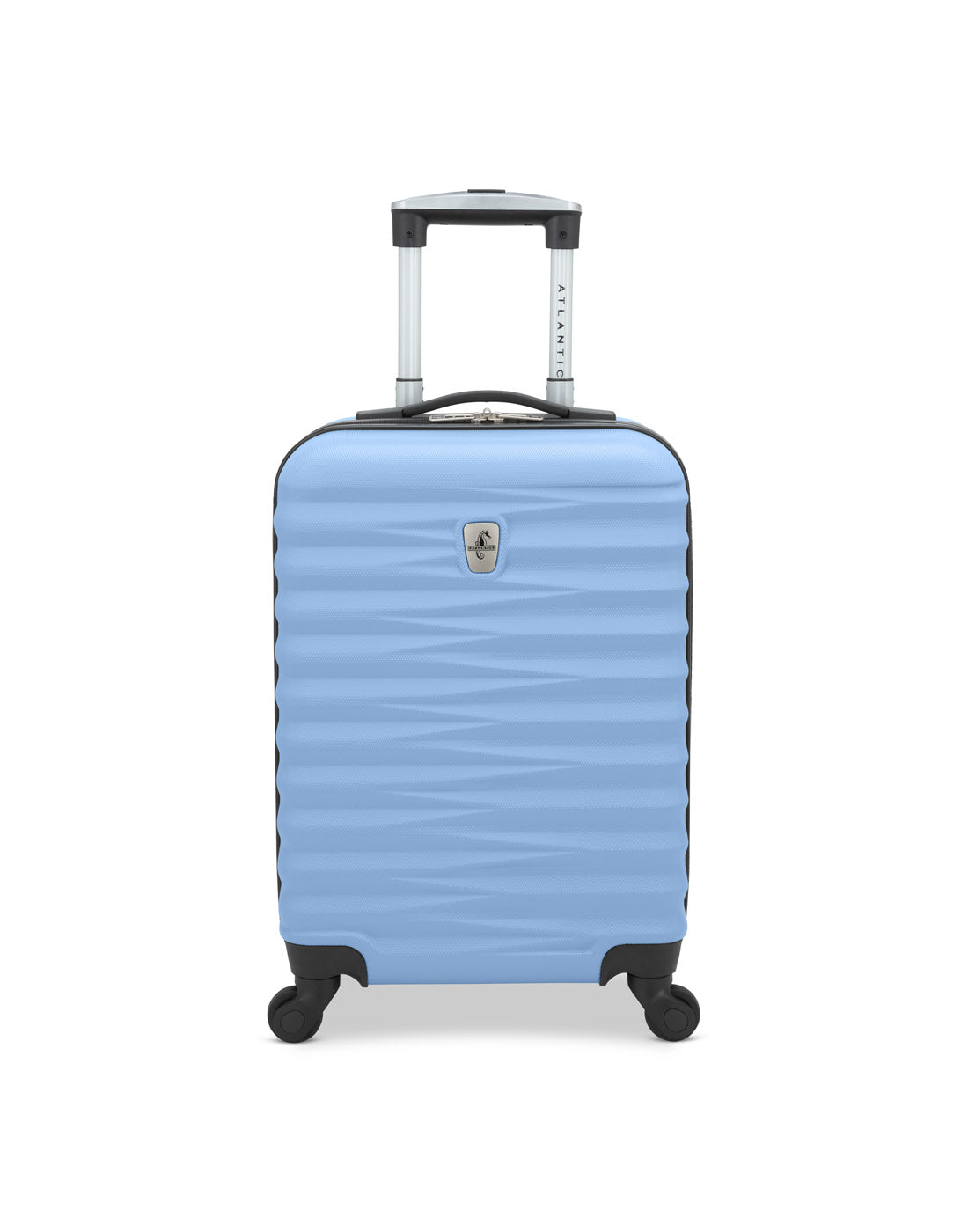 Atlantic Chaser Hardside 19" Spinner Carry-on in powder blue colour, front view