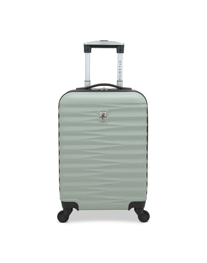 Atlantic Chaser Hardside 19" Spinner Carry-on in seagrass pale green colour, front view