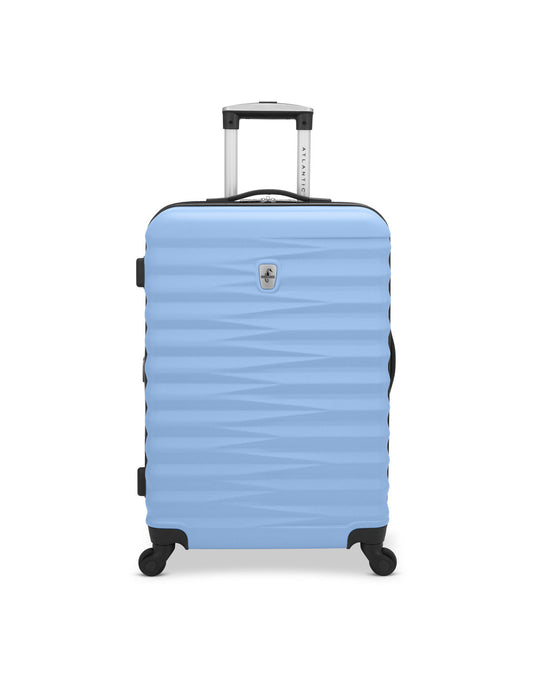 Product Image – Atlantic Chaser Hardside 24" Expandable Spinner in powder blue colour, front view