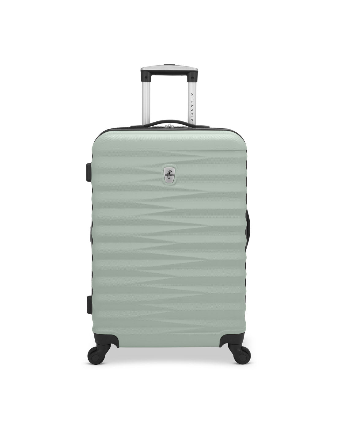 Atlantic Chaser Hardside 24" Expandable Spinner in seagrass light green colour, front view