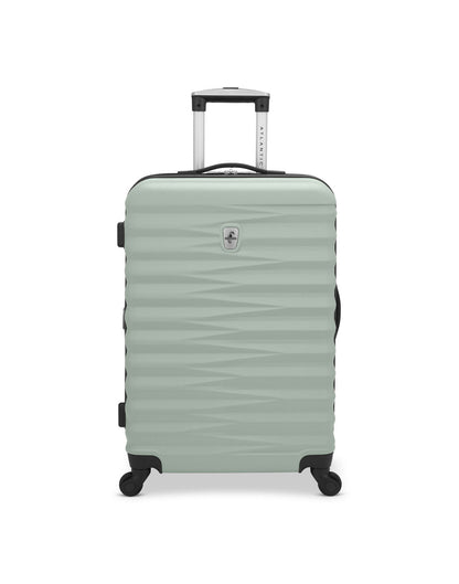 Atlantic Chaser Hardside 24" Expandable Spinner in seagrass light green colour, front view