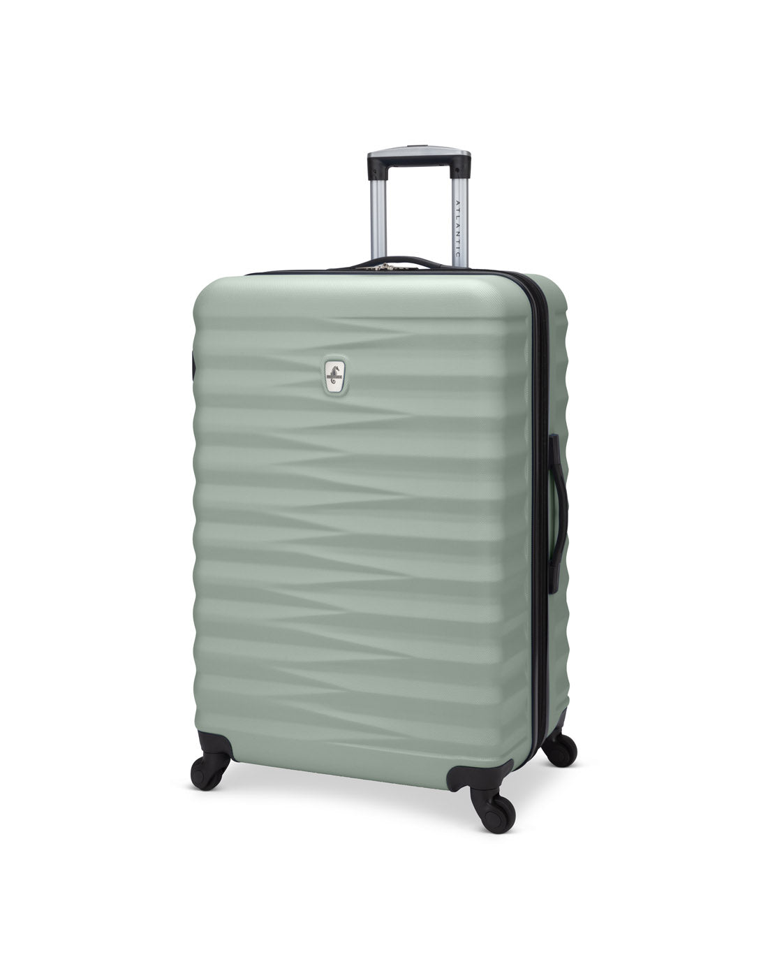 Atlantic Chaser Hardside 28" Expandable Spinner in seagrass, pale green colour, front angled view