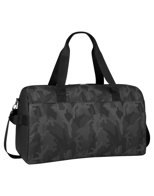 Product Image – Bench Zayn Men's Camo Weekender Bag, black, back view