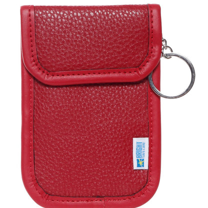 Bright Safe Care RFID Key and Card Blocker, red, front view