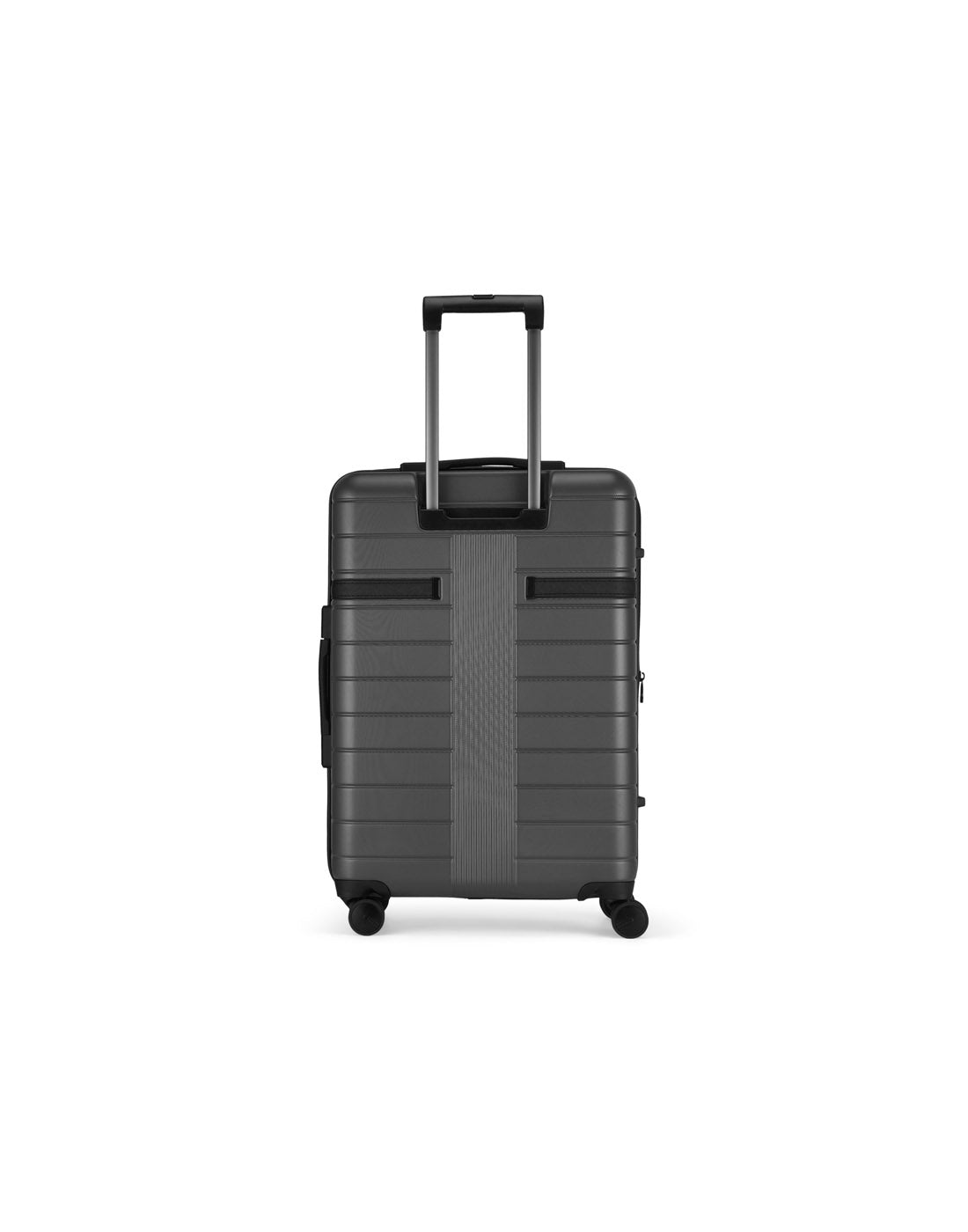 Bugatti Hamburg 24" Hardside Expandable Spinner in Charcoal, back view.