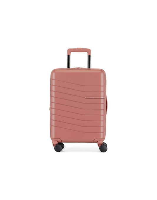 Product Image – Bugatti Munich Hardside Carry-on Spinner in brick, front view.