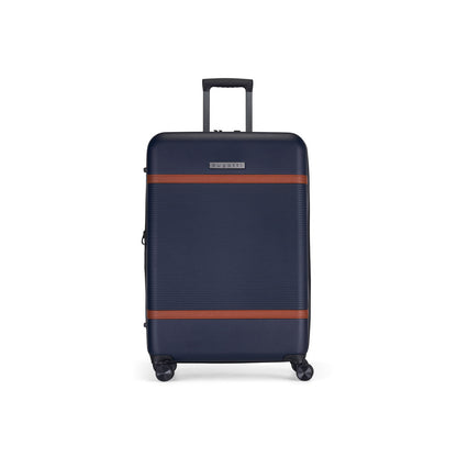 Bugatti Wellington Hardside 28" Expandable Spinner in Navy, front view.