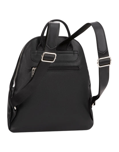 David Jones Oval Backpack, black, back view