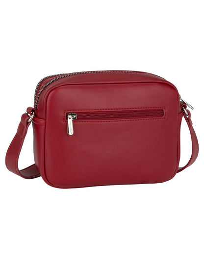 David Jones Shoulder Bag, red, back view