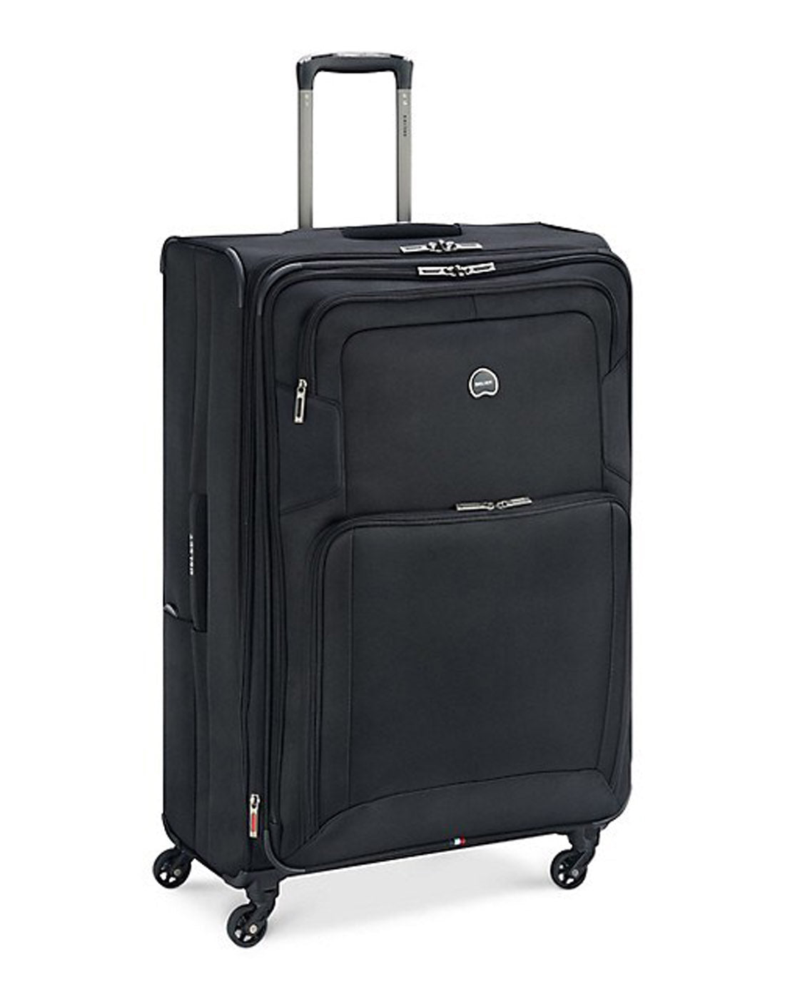 Delsey Optima Expandable 32" Spinner, black, front angled view