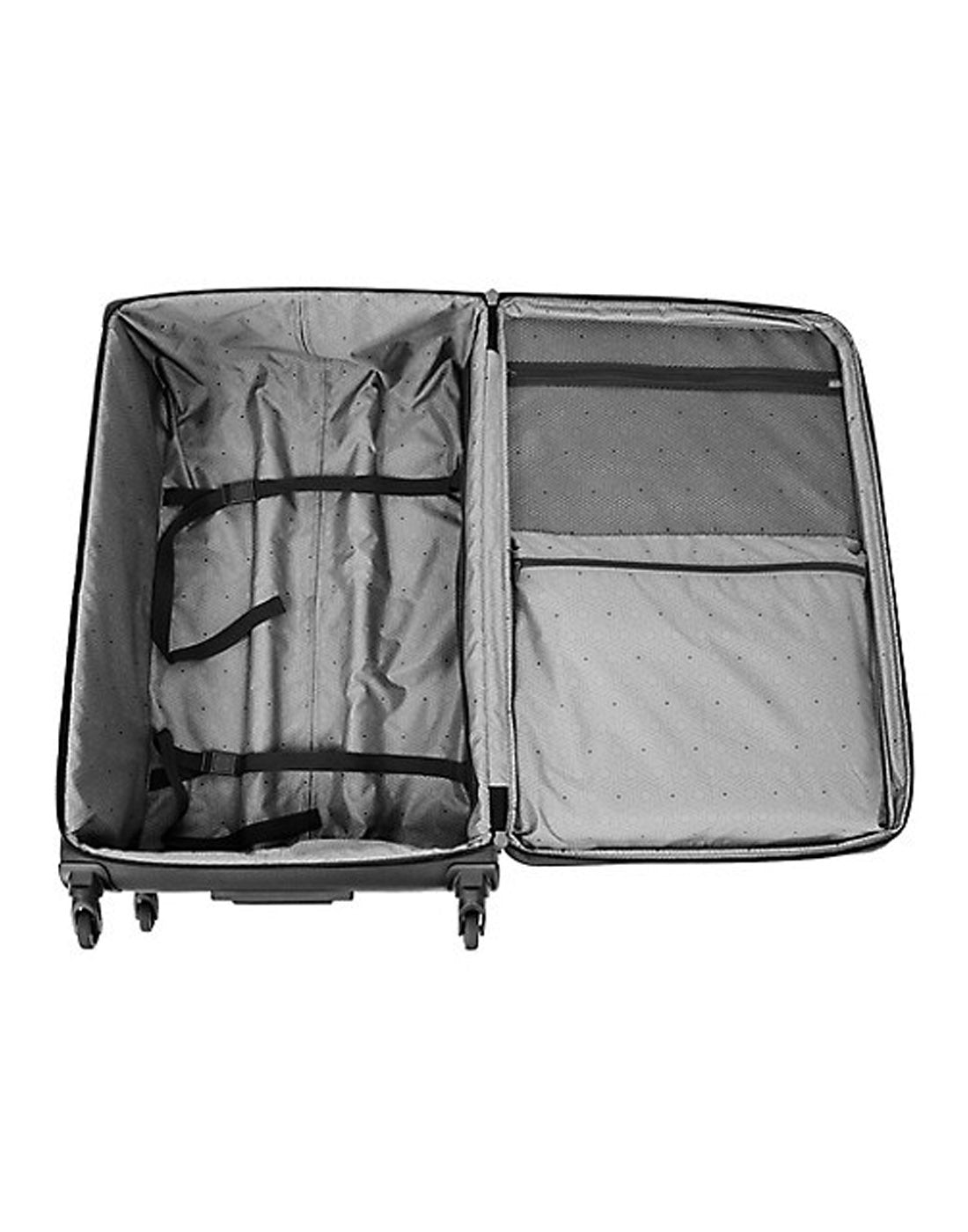 Delsey Optima Expandable 32" Spinner, black, inside view