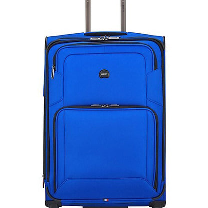 Delsey Optima Expandable 32" Spinner, blue, front view