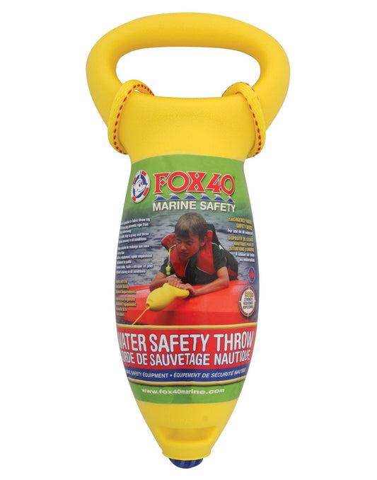 Product Image – Image of the front packaging for the Fox 40® Water Safety Throw.