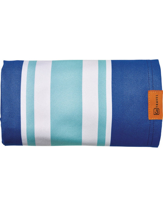 Product Image – Go Travel Travel Towel XL, rolled up, front view.