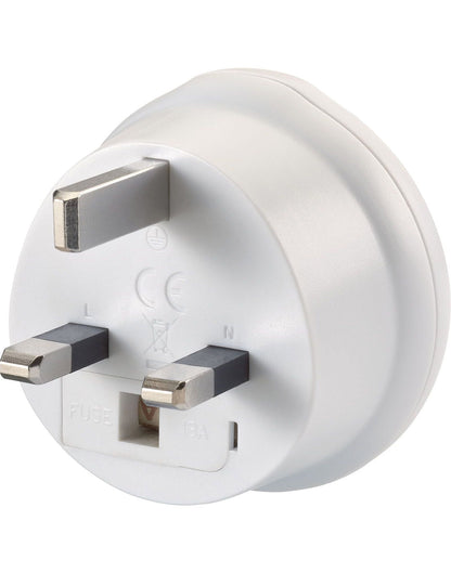 Go Travel USA-UK Adapter, back angled view to show plug prongs