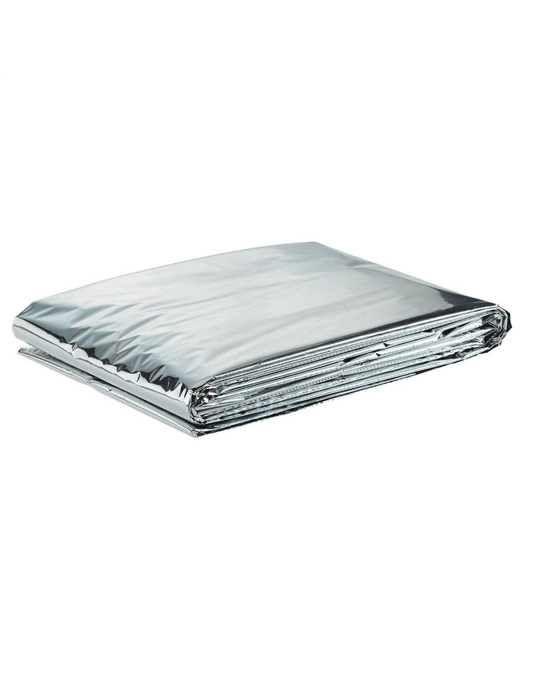 Side angle view of folded High Road® Emergency Car Blanket folded.