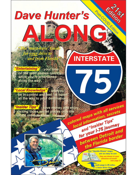 Product Image – Front cover of Dave Hunter's Along I-75 book