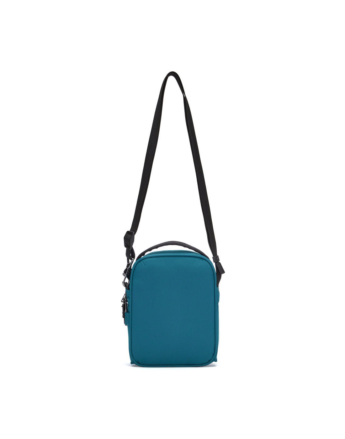 Pacsafe® LS100 Anti-theft Crossbody Bag, tidal teal, back view