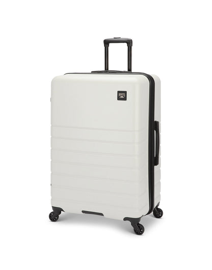 Roots Panorama 28" Hardside Expandable Spinner in tofu, white colour, front angled view