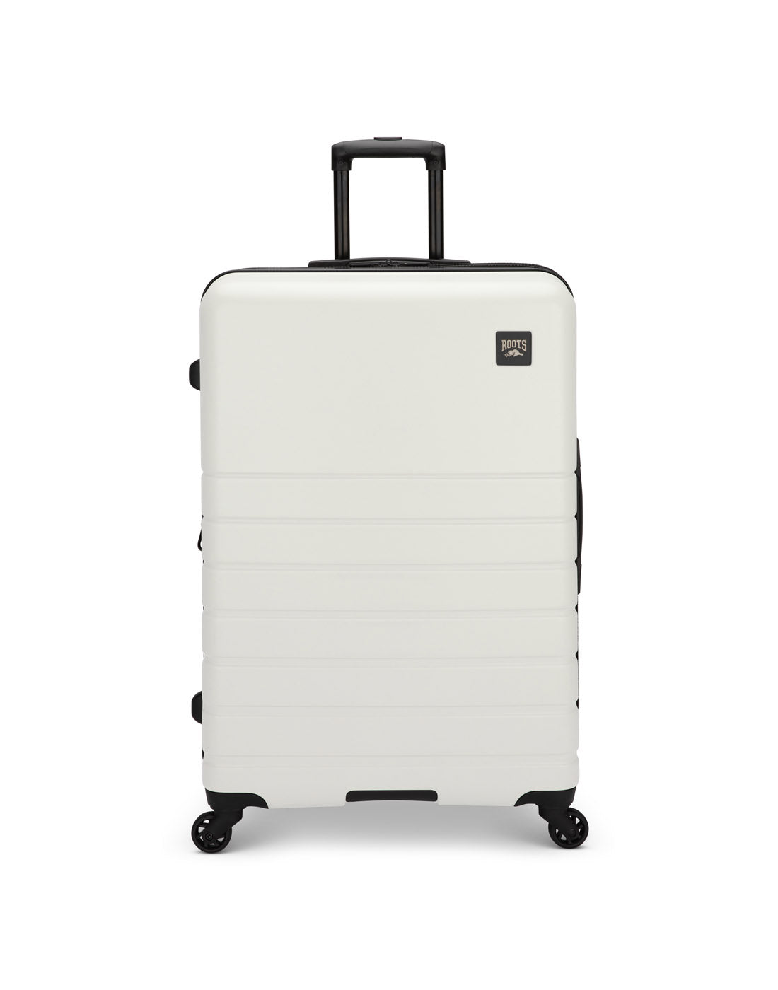 Roots Panorama 28" Hardside Expandable Spinner in tofu, white colour, front view