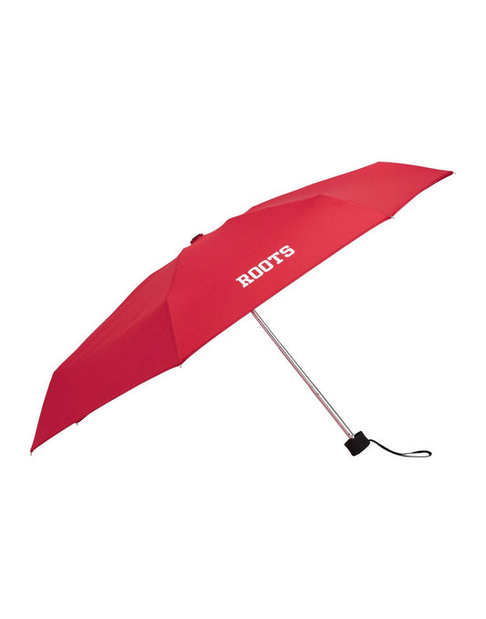 Product Image – Roots Ultra Light Mini Umbrella, red, open side view