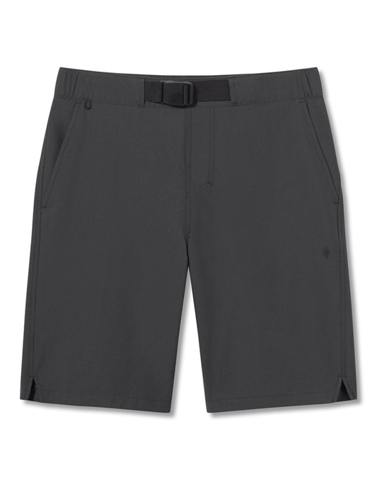 Product Image – Royal Robbins Men's Backcountry Pro Multi Short, charcoal grey colour, front view