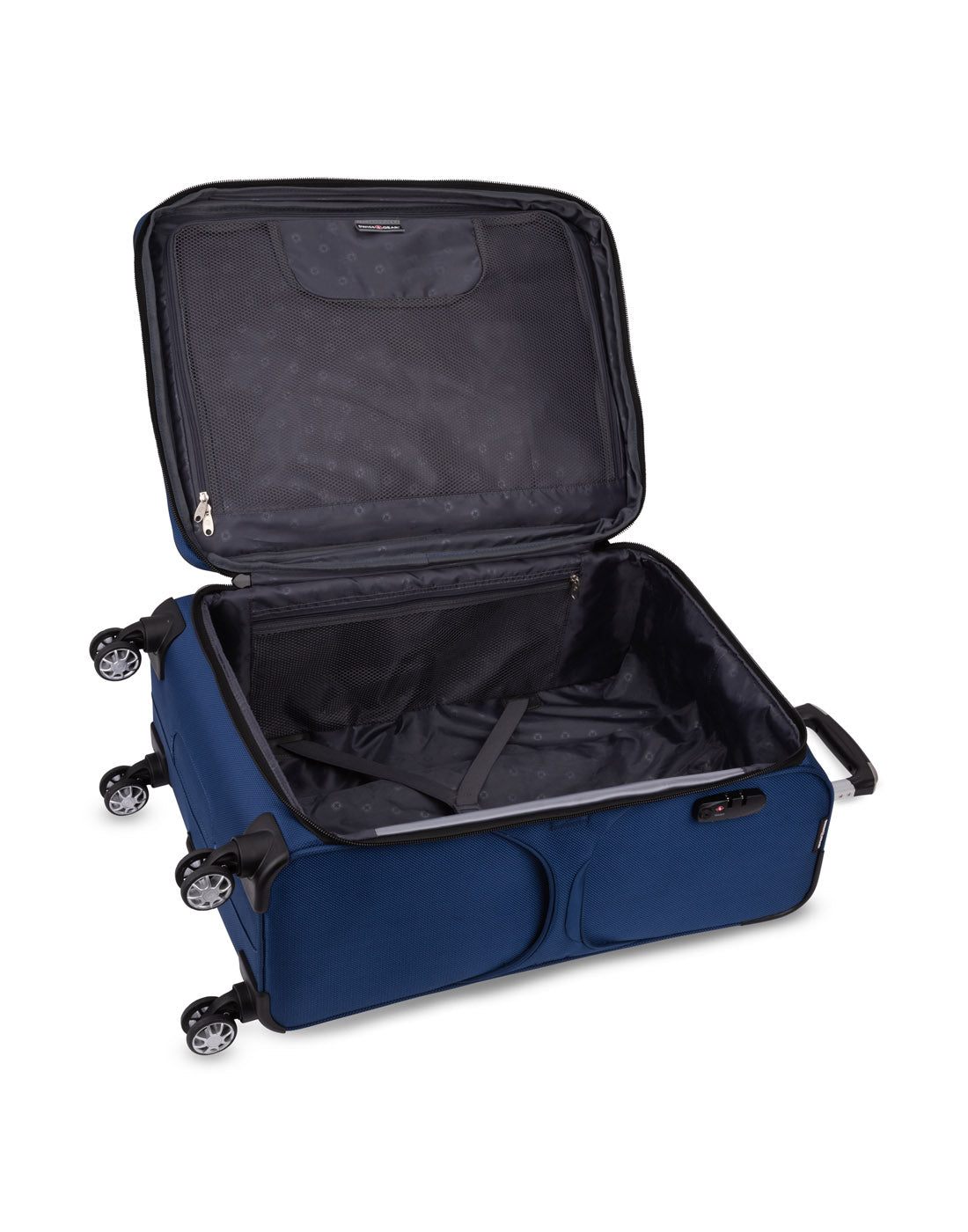 Swiss Gear Neolite III 25" Expandable Spinner in blue, inside view