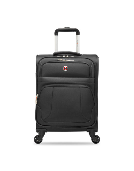 Product Image – Swiss Gear Round Trip II 19" Carry-on Spinner, black, front view