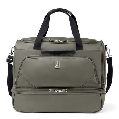 Travelpro Maxlite 5 Drop-Bottom Weekender Bag in slate green with black handles, front view