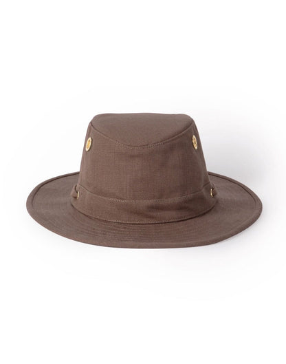 Mocha colour hat side view