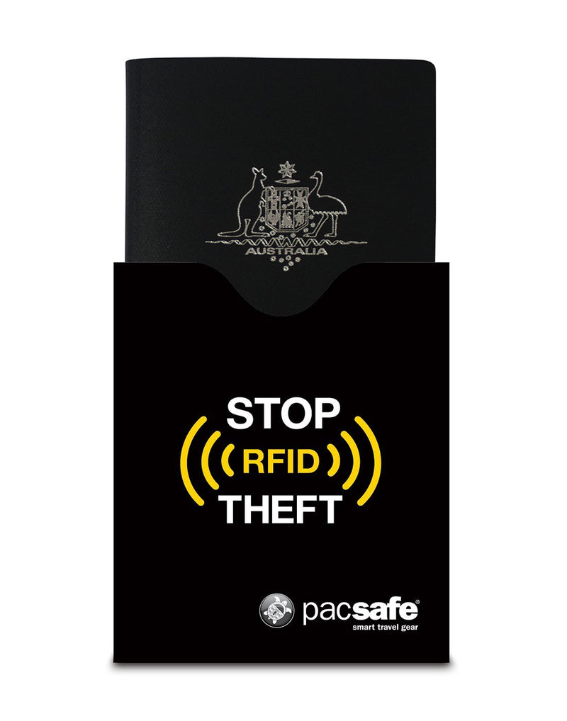 Pacsafe RFIDsleeve 50 passport protector using for carry passport