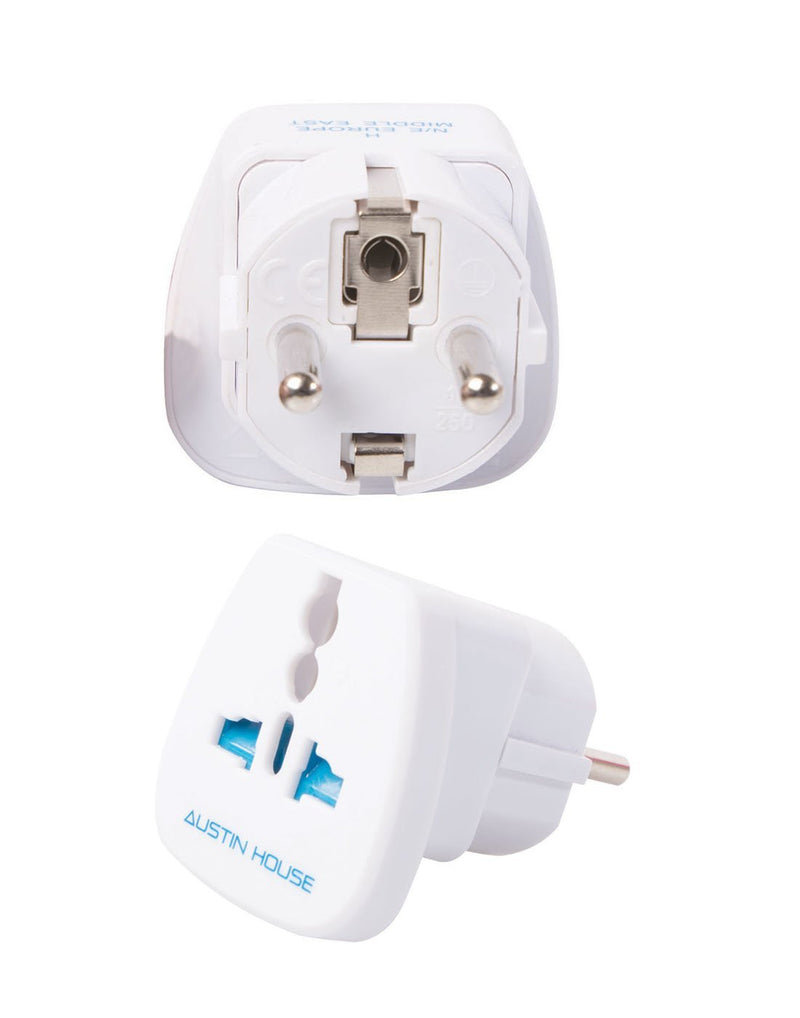 Austin House Adapter Grounded Plug "H" - North-East Europe, Middle East