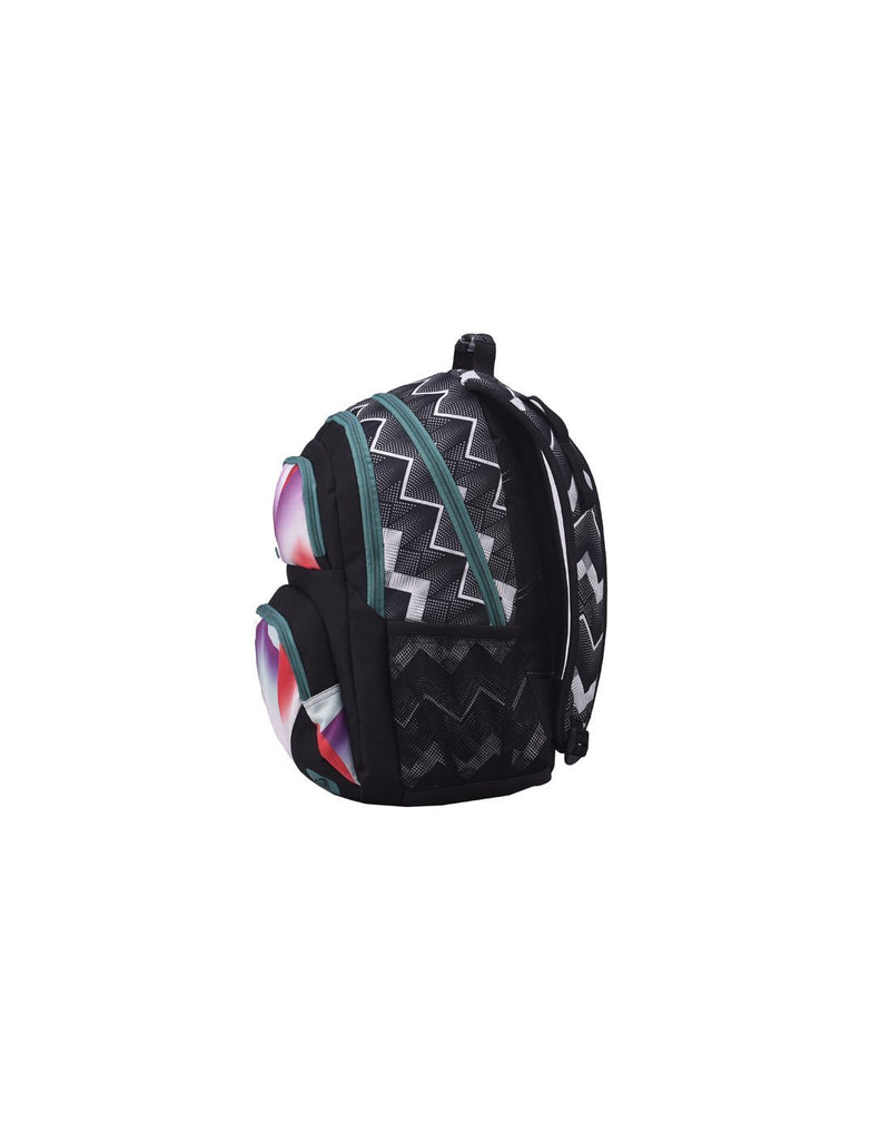 Roxy shadow dream backpack optic black colour side view