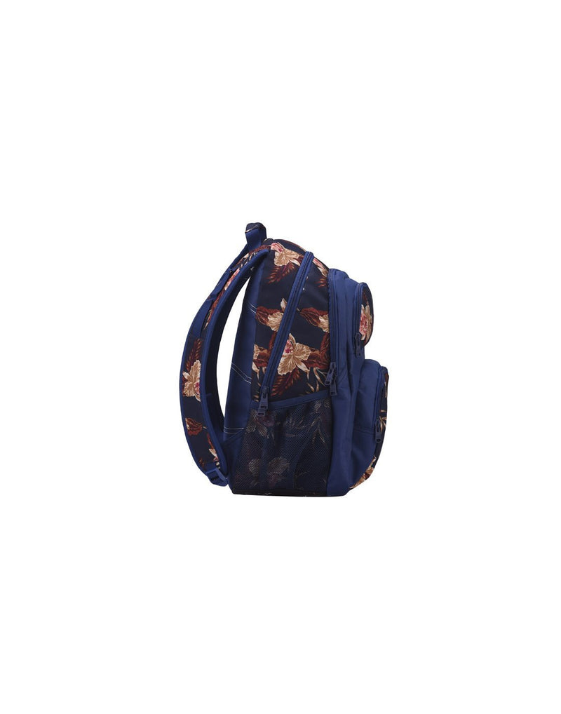 Roxy shadow dream backpack castaway blue colour side view