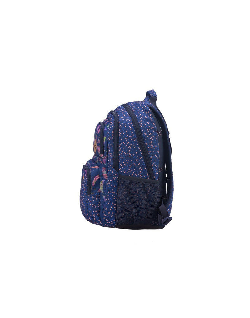 Roxy shadow dream backpack dotsy colour side view