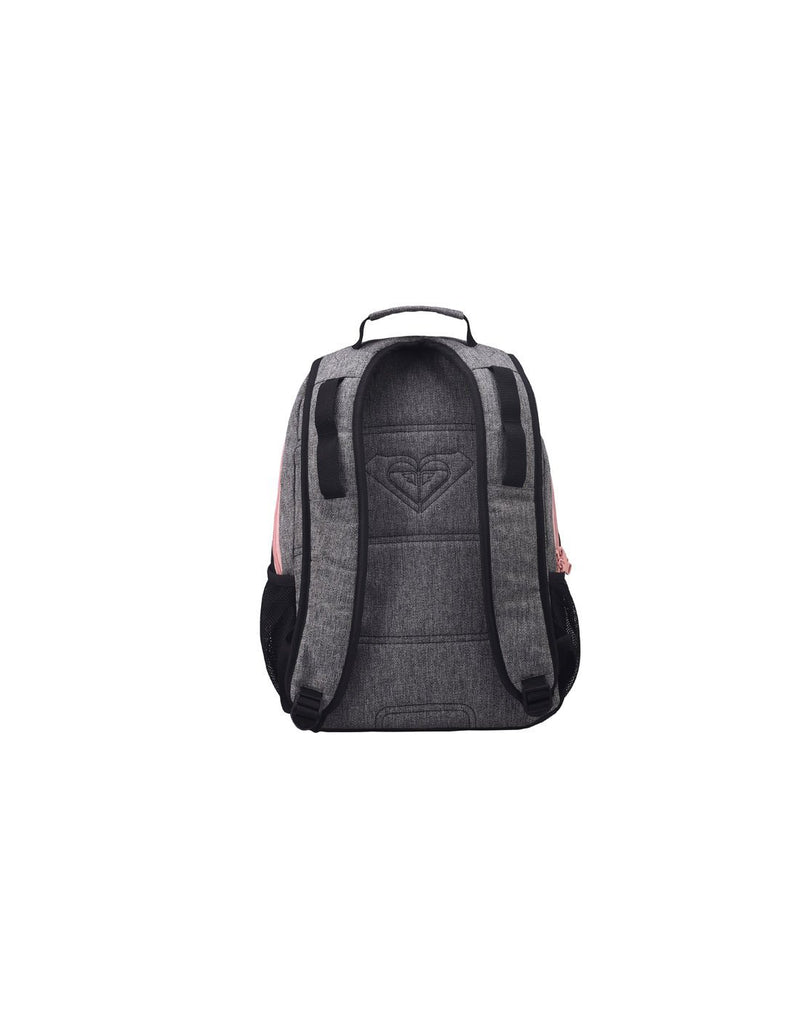 Roxy shadow dream backpack heather grey colour back view