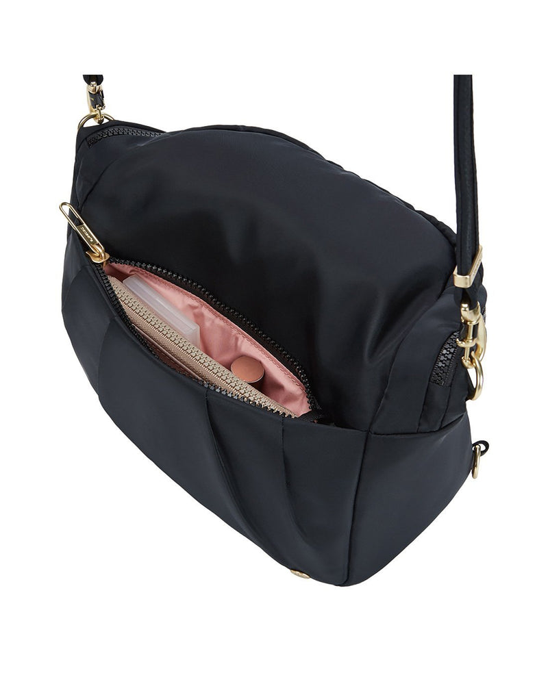Citysafe cx convertible anti-theft black colour backpack external pocket