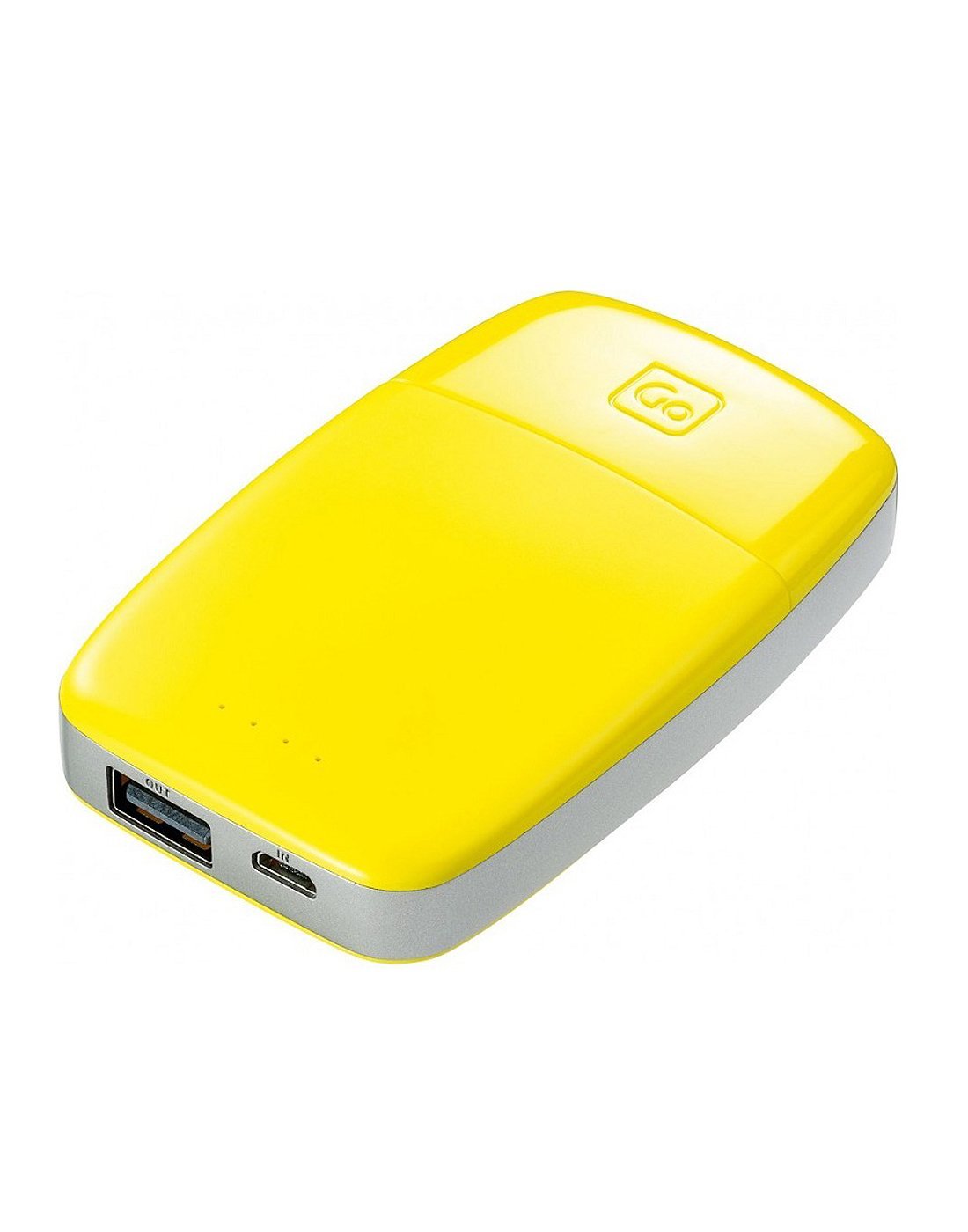 Go travel powerbank 4000 yellow colour