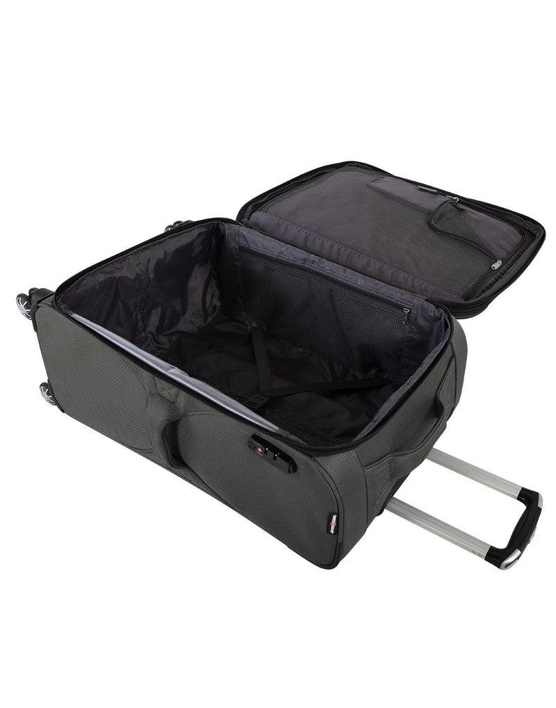 Swiss gear neolite 3  29" expandable spinner luggage bag interior view