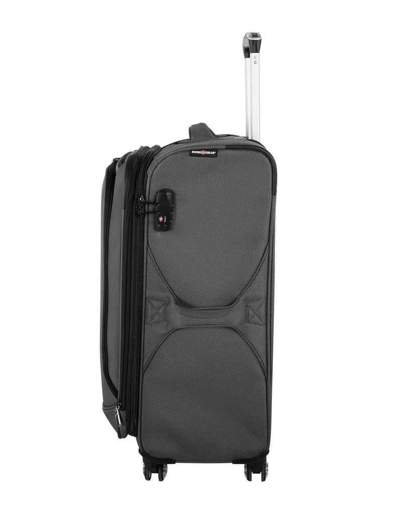Swiss gear neolite 3  29" expandable spinner luggage bag left side view