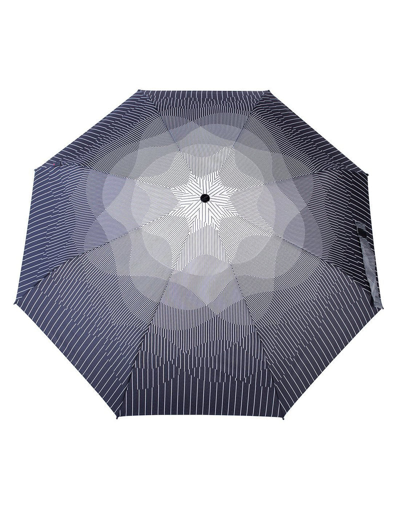 Knirps medium duomatic umbrella fog colour front view