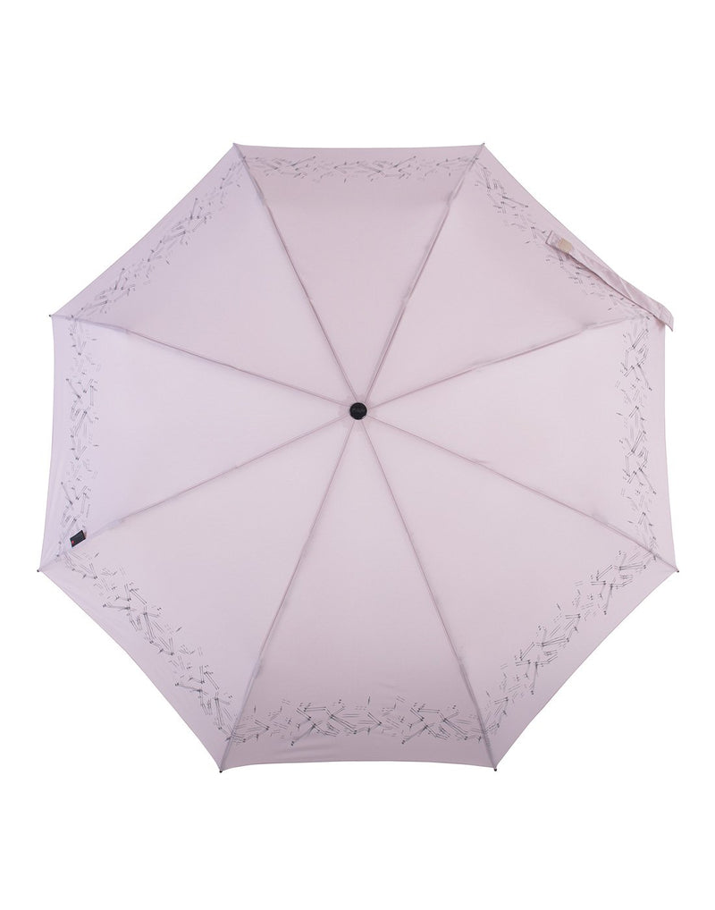 Knirps medium duomatic umbrella powder colour front view