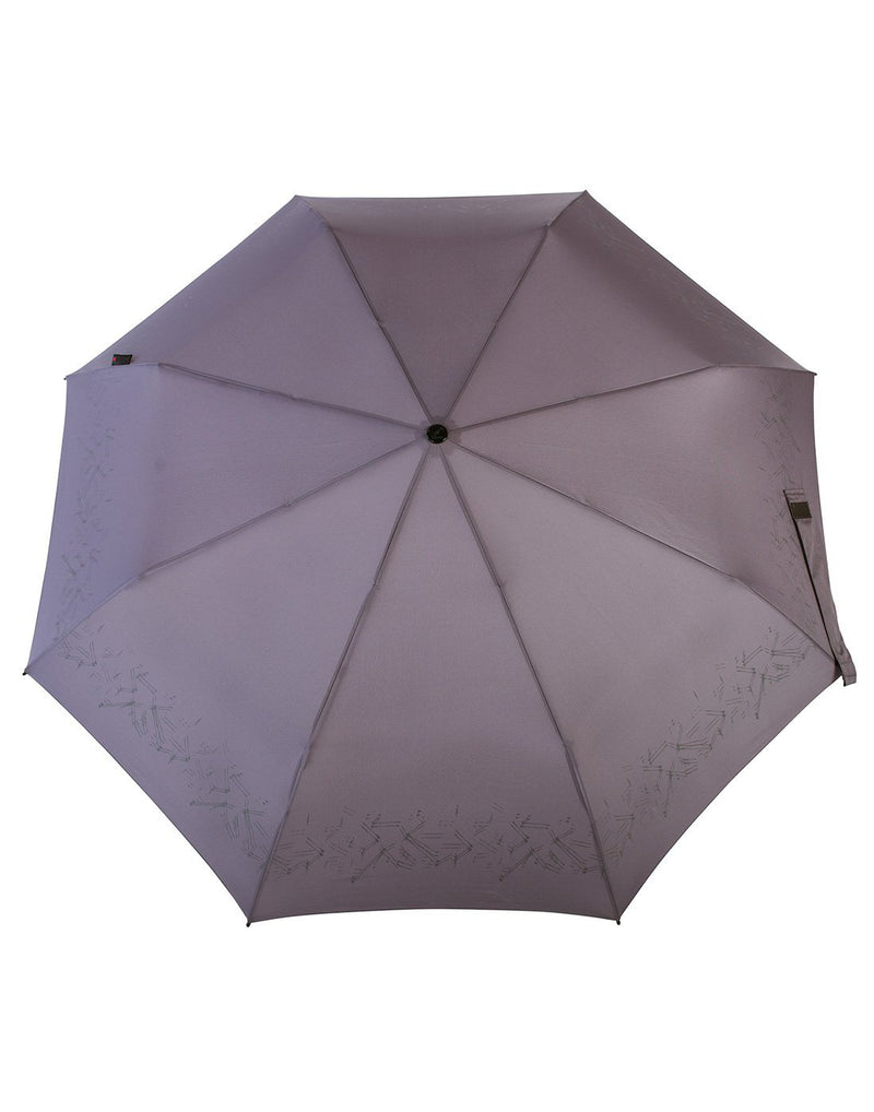 Knirps medium duomatic umbrella truffle print colour front view