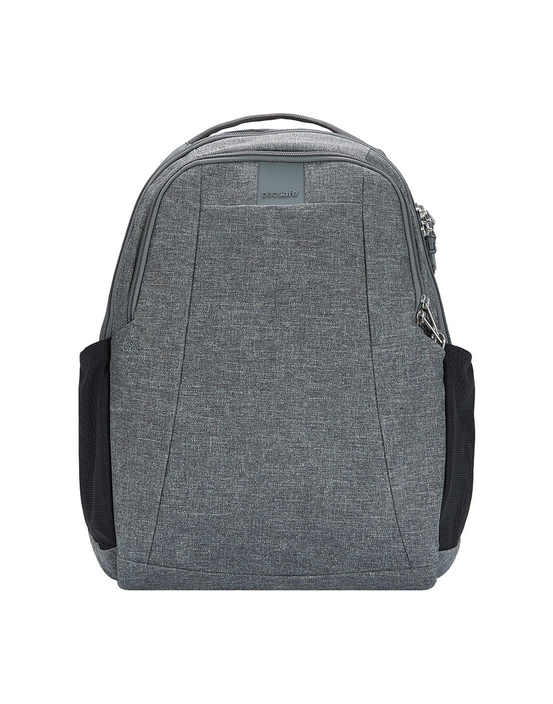 Metrosafe LS350 anti-theft 15l dark tweed colour backpack front view