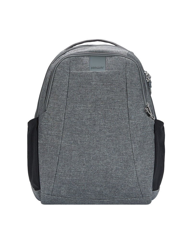 Metrosafe LS350 anti-theft 15l dark tweed colour backpack front view