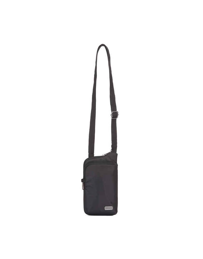 Pacsafe daysafe anti-theft tech black colour crossbody bag front view
